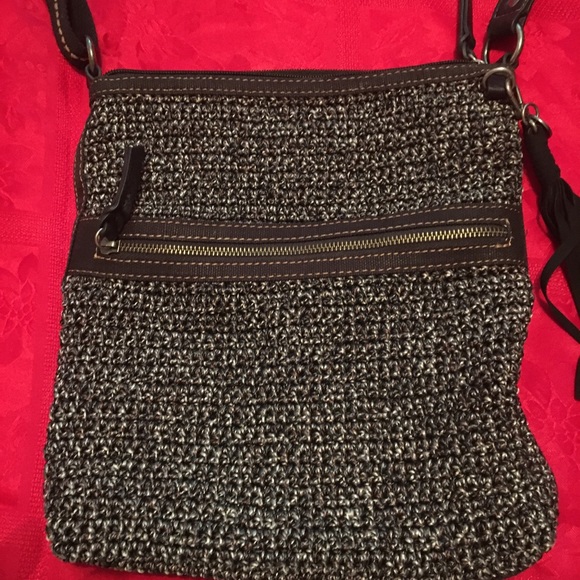 The Sak Crochet Crossbody Bag Womens Purse - Picture 3 of 7